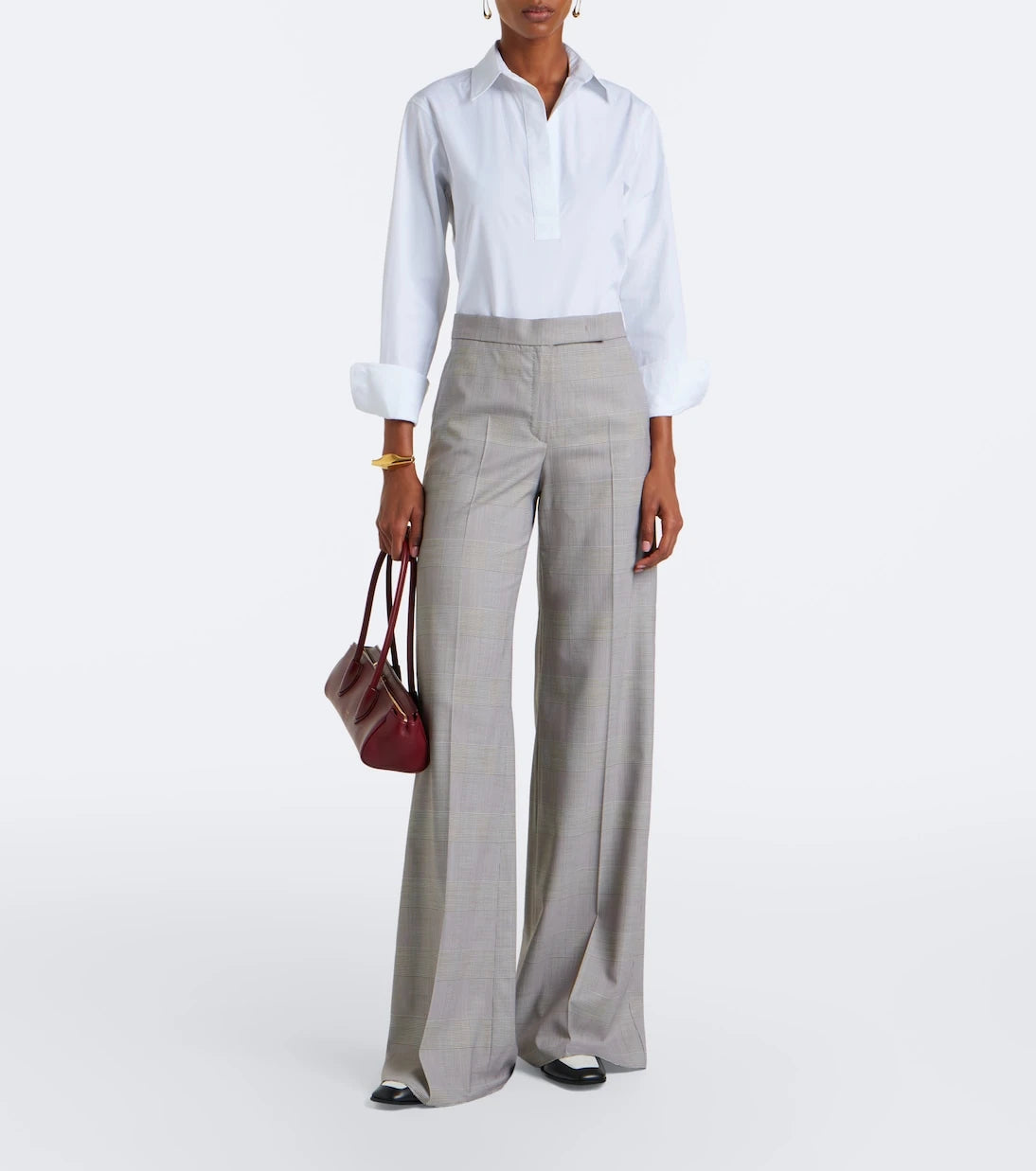 Max Mara - Cotton-blend poplin shirt
