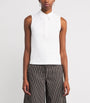 ME+EM White Cotton Collared Tank Top