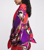 PUCCI Multi Silk Orchidee Print Maxi Kaftan Dress