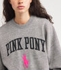 Cotton-Blend Pink Pony Sweatshirt