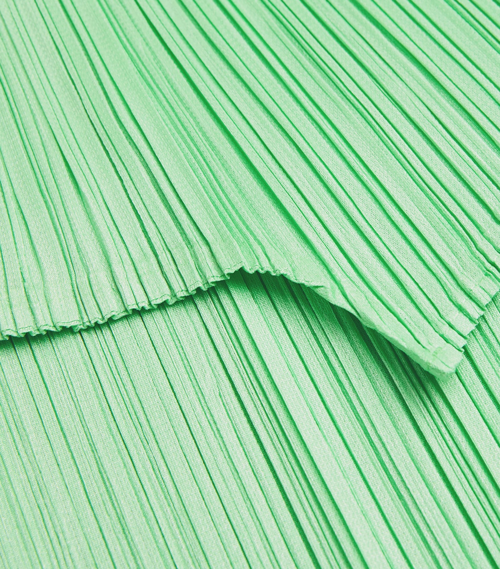 Pleats Please Issey Miyake Green New Colorful Basics 4 Sleeveless Top