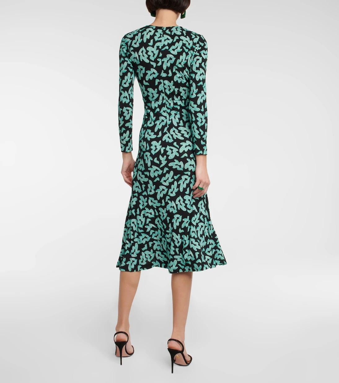 Diane von Furstenberg - Printed ruched midi dress