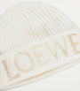 White Wool Logo Beanie