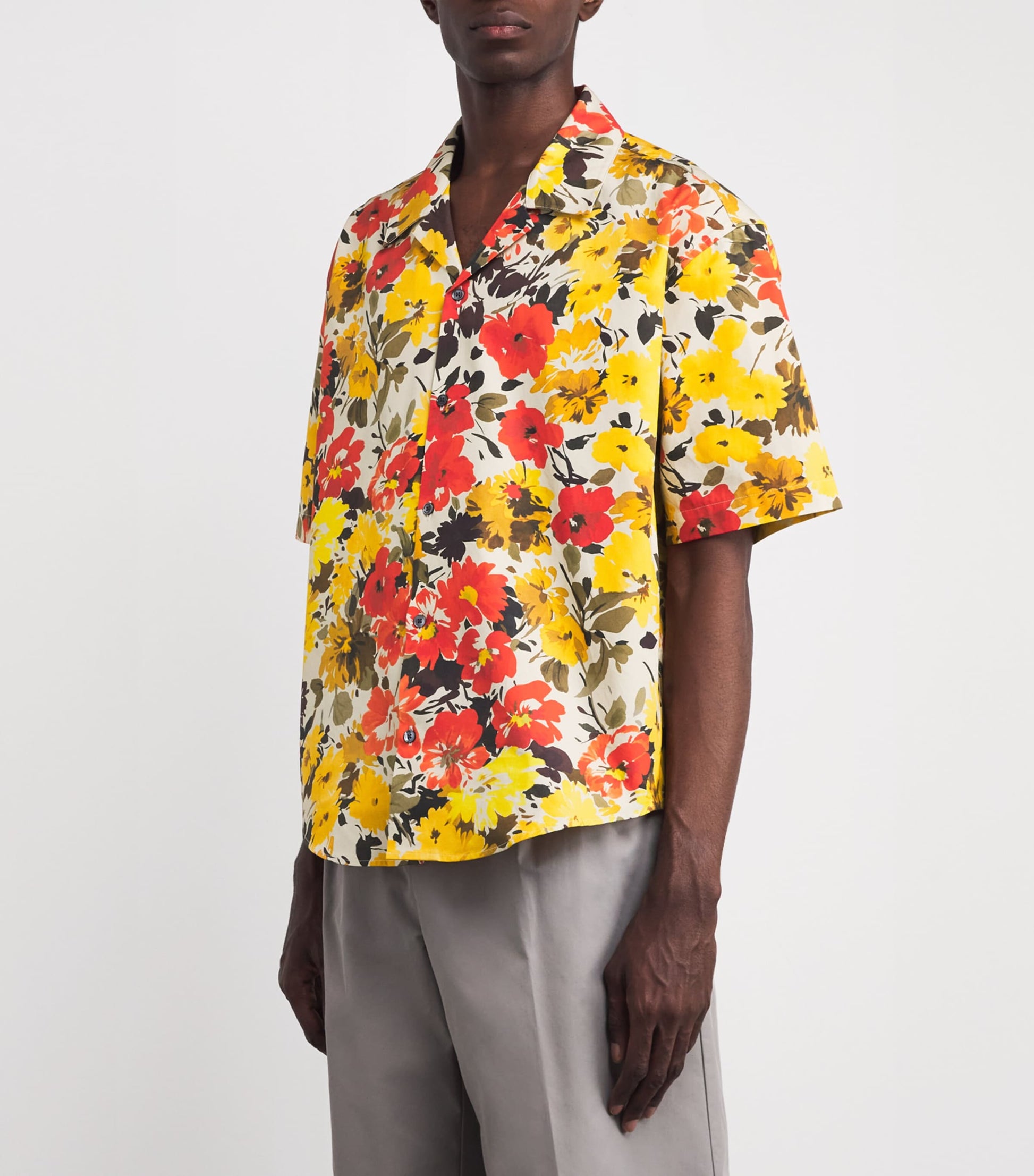 Cotton Floral Print Shirt
