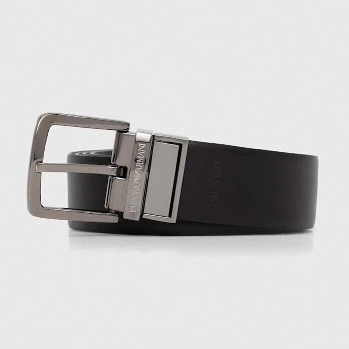 Emporio Armani çift taraflı erkek kemeri