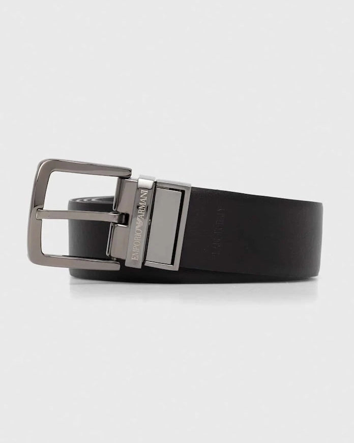 Emporio Armani çift taraflı erkek kemeri