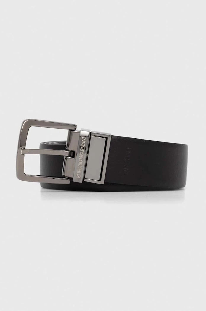 Emporio Armani çift taraflı erkek kemeri