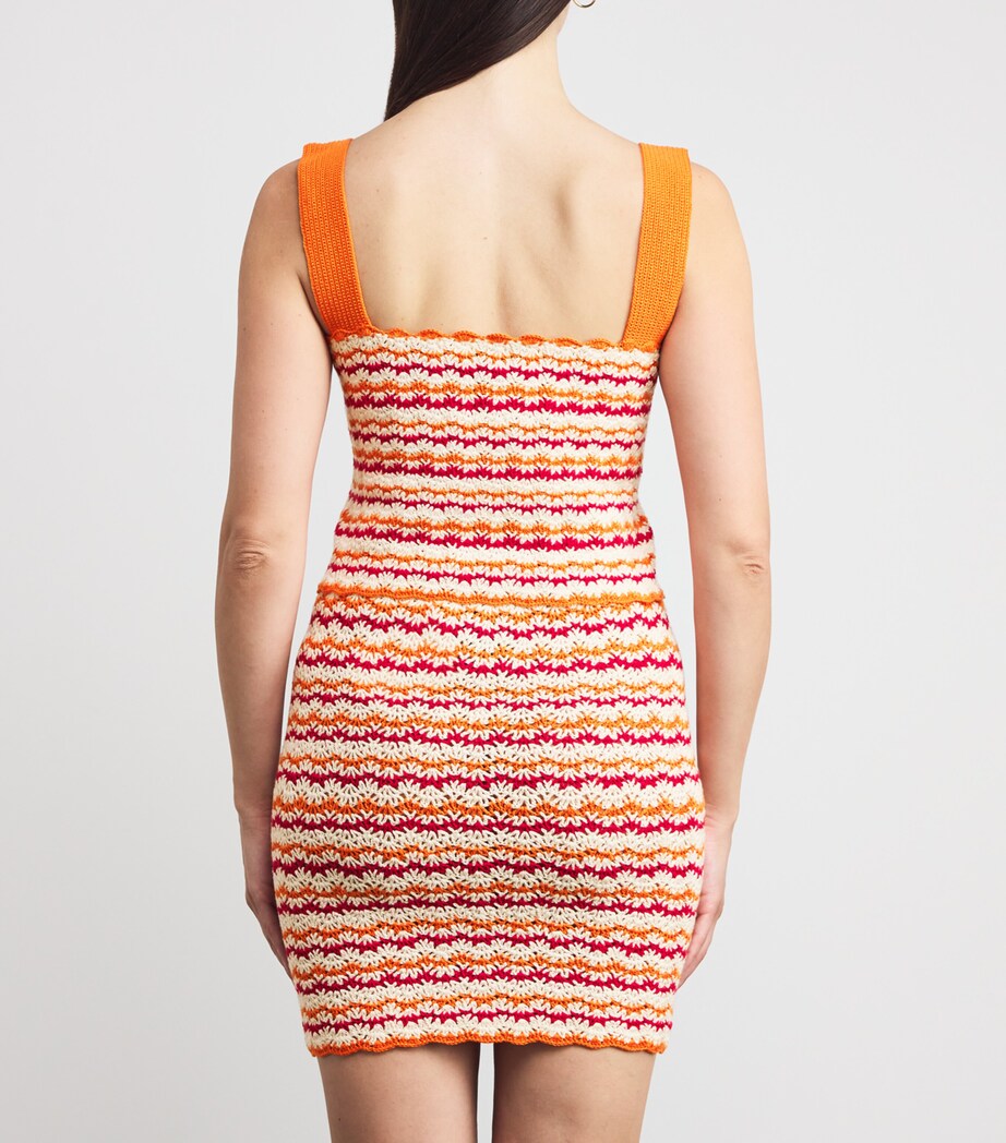 ESCVDO Orange Crochet Wayra Crop Top