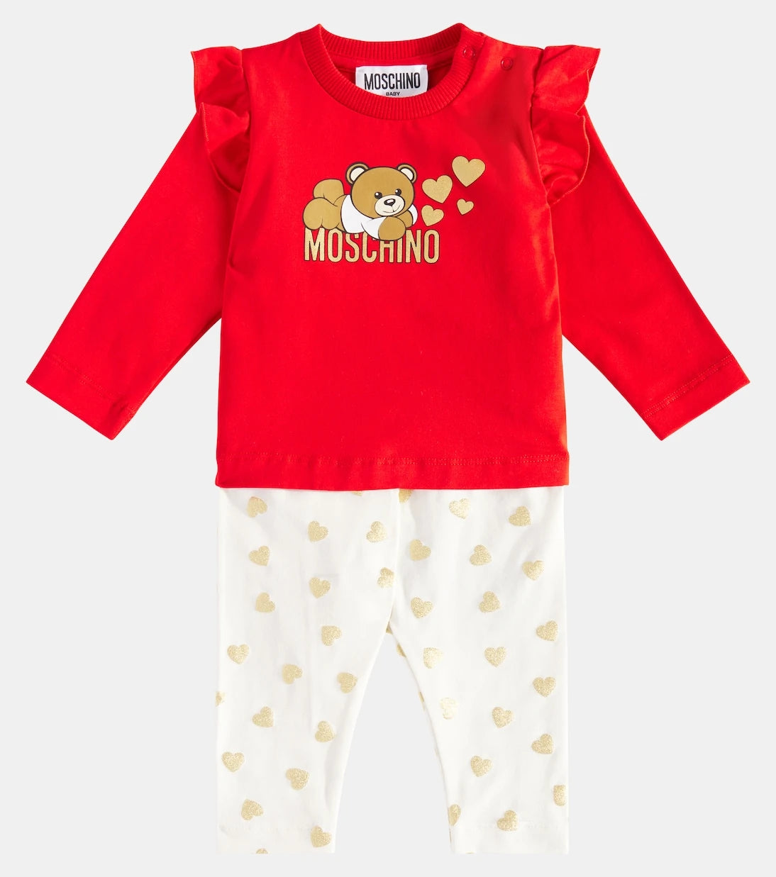 Moschino Kids - Baby jersey top and pants set