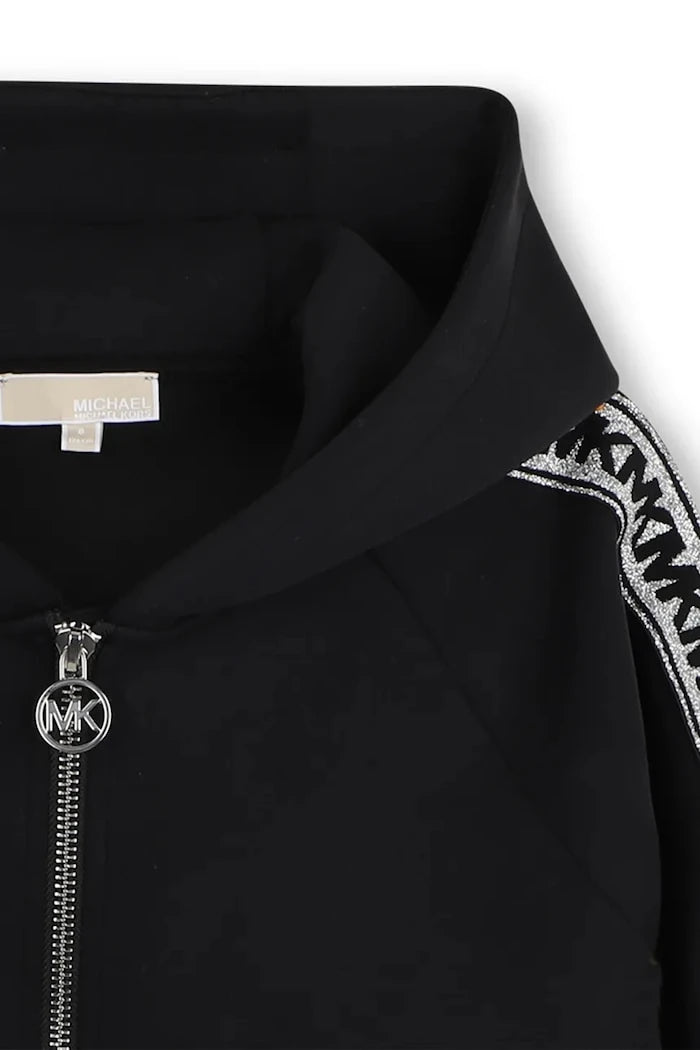 Çocuklar için fermuarlı ve kapüşonlu sweatshirt