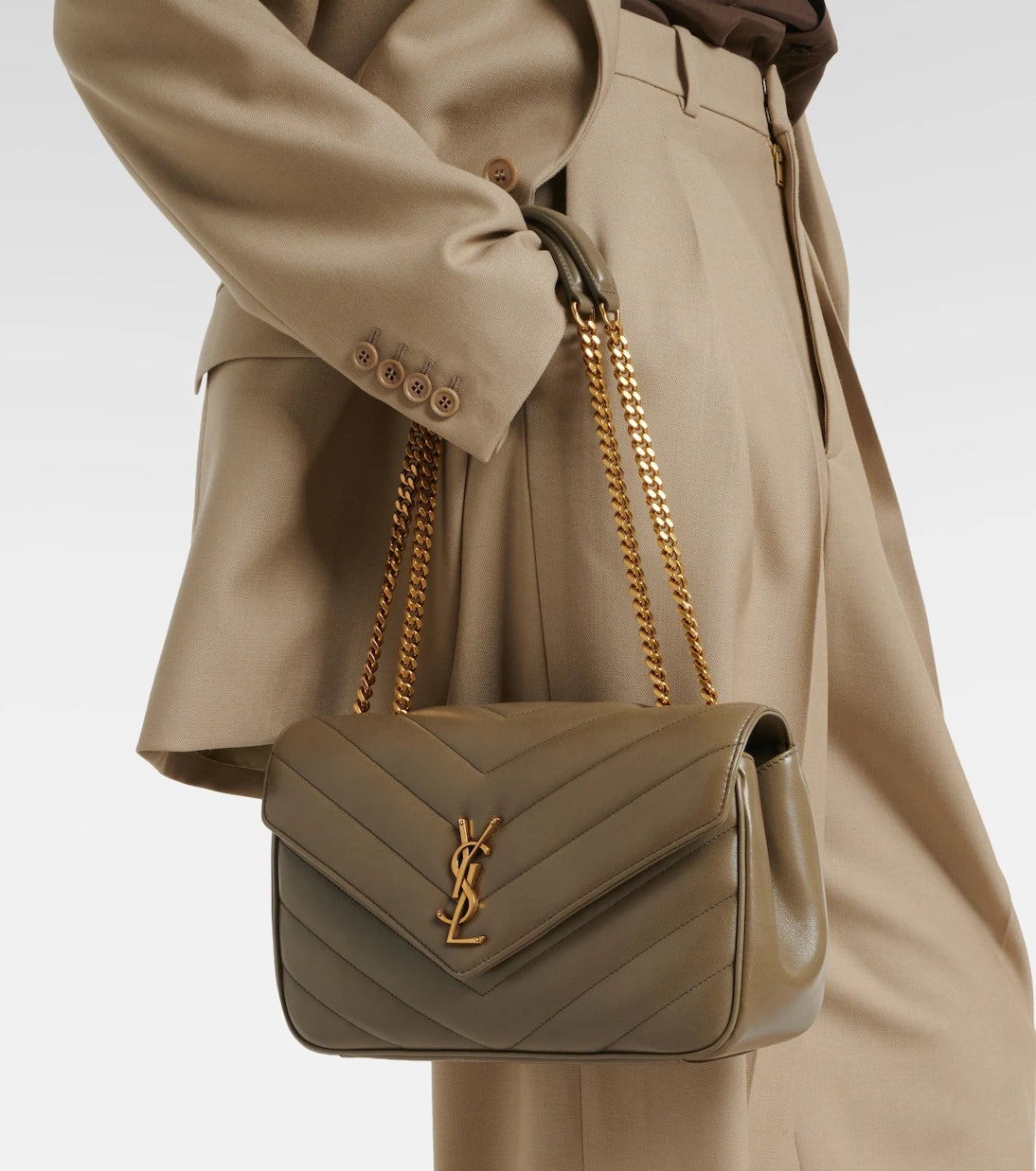 Saint Laurent - Loulou Medium leather shoulder bag
