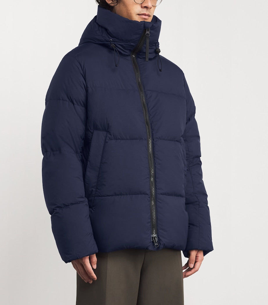 Canada Goose Blue Down EnduraLuxe Packable Crofton Puffer Jacket