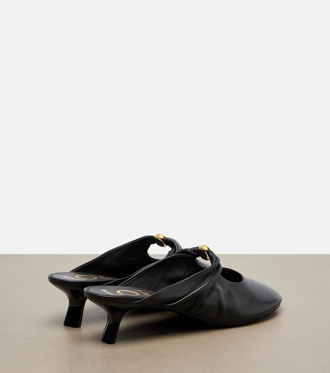 Loewe - Pebble Soft leather mules