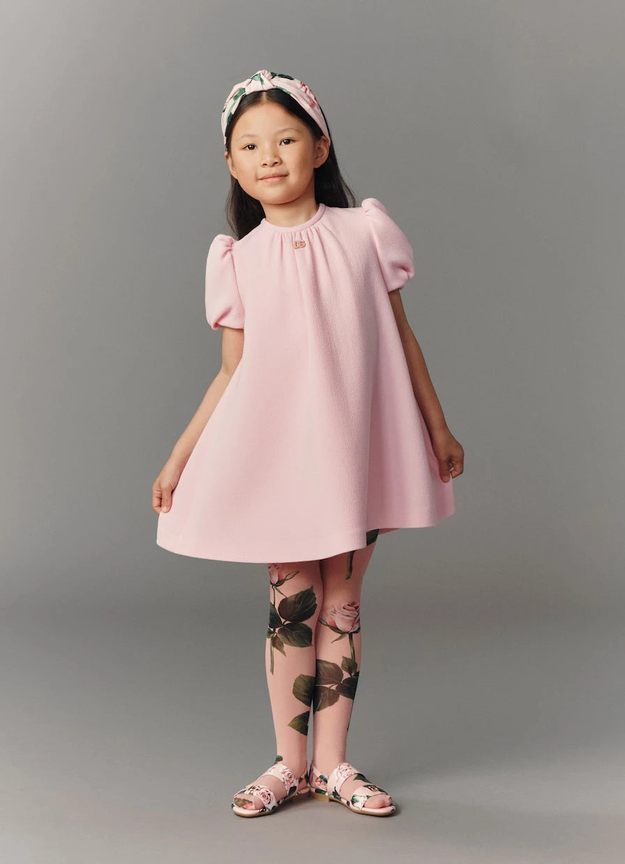 Dolce&Gabbana Kids - فستان صوف مُكشكش