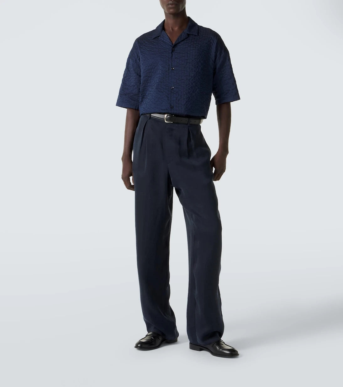 Giorgio Armani - Pleated satin wide-leg pants