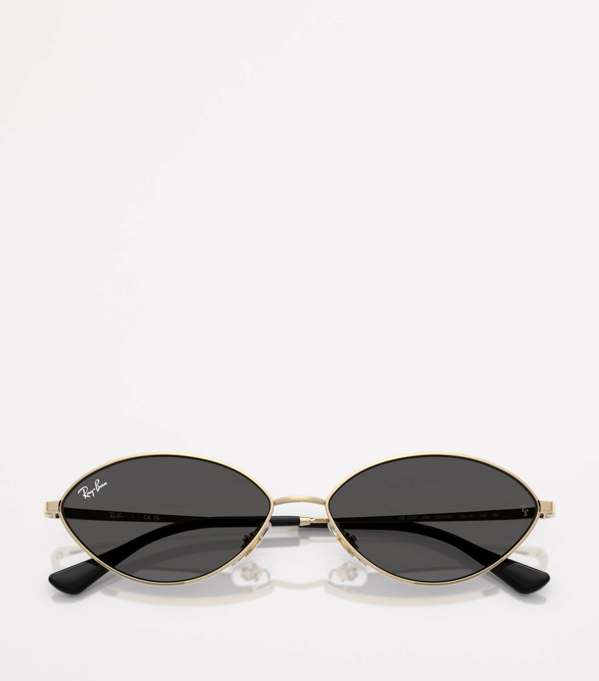 Ray-Ban Gold RB3757 Kai Bio-Based Oval Sunglasses