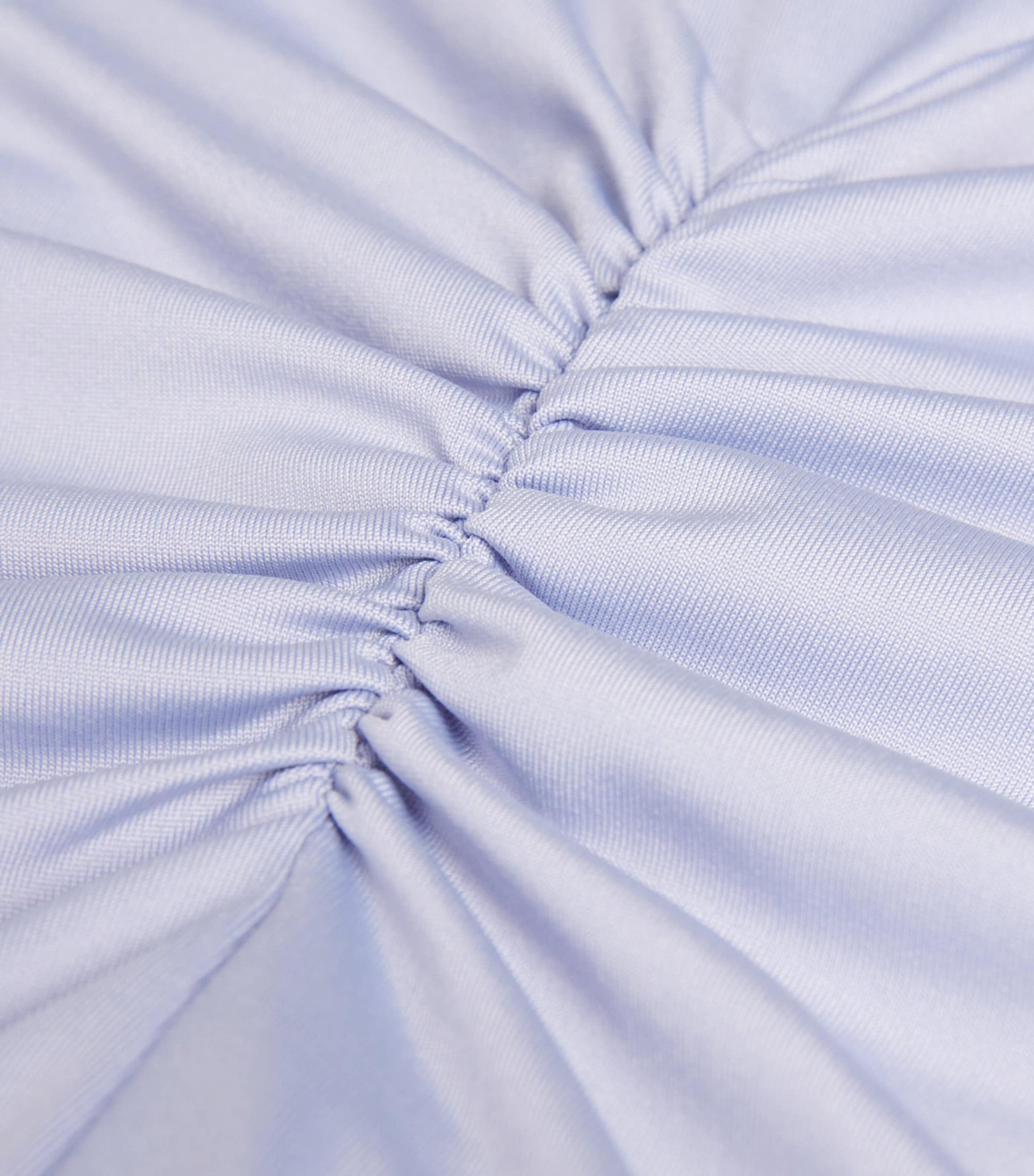 Victoria Beckham Purple Gathered Waist Midi Dress