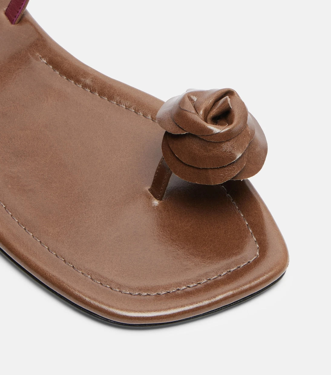 Magda Butrym - Floral-appliqué leather sandals