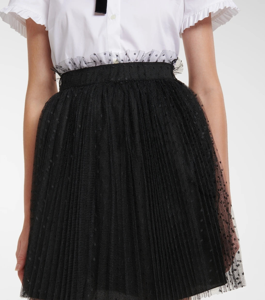 REDValentino - Point d'Esprit tulle miniskirt