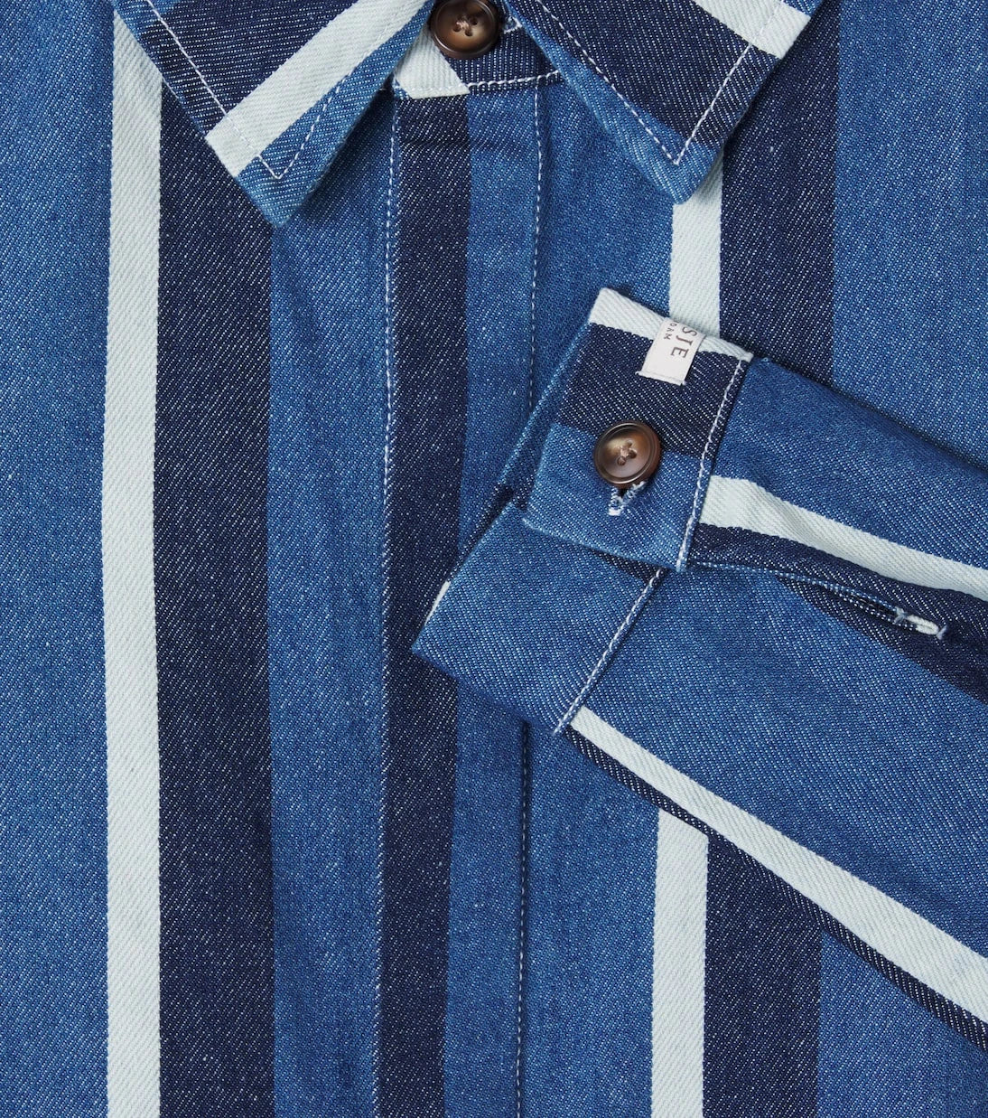 Donsje - Ditmer striped denim overshirt