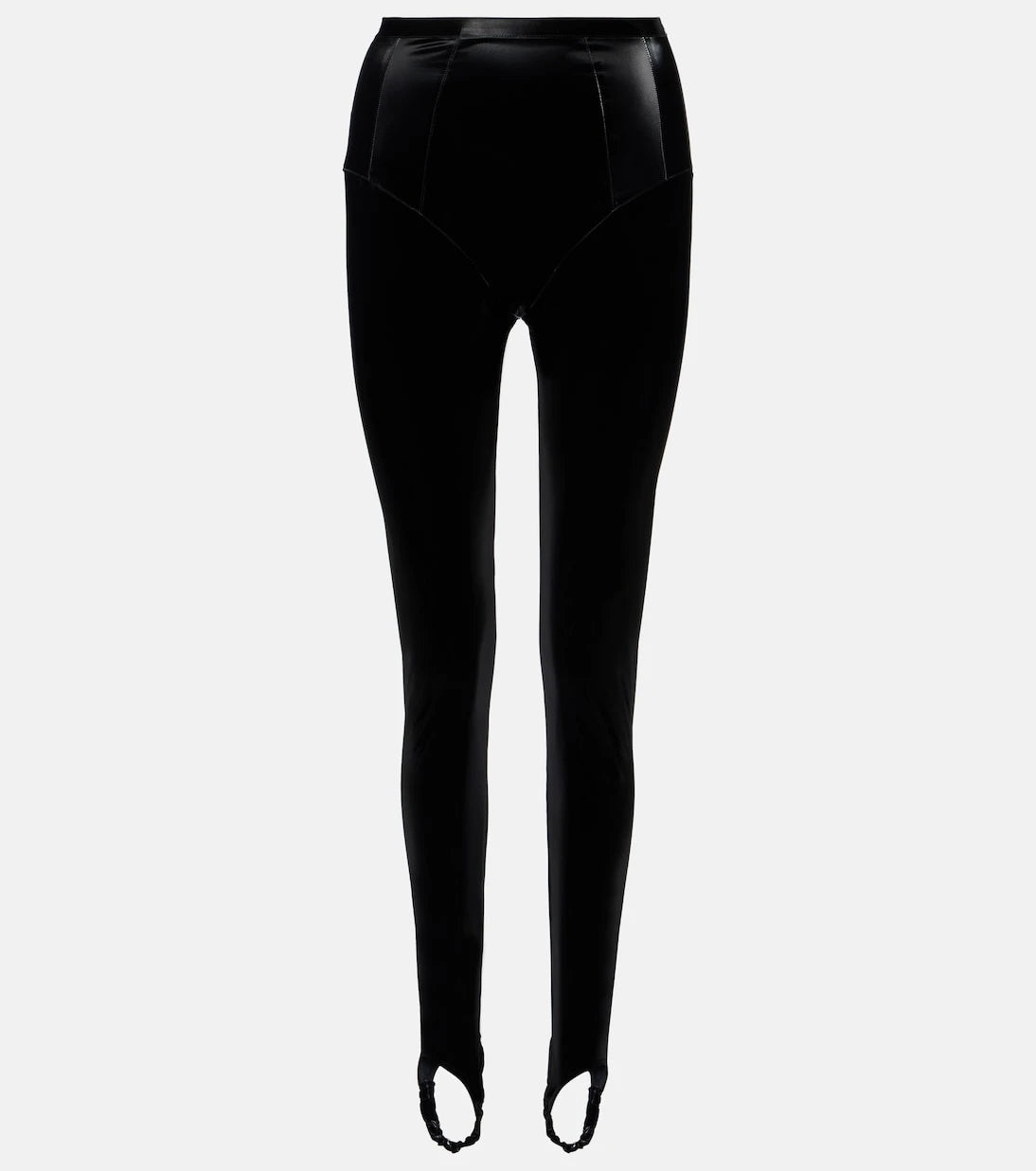 Mugler - re/edit high-rise stirrup leggings
