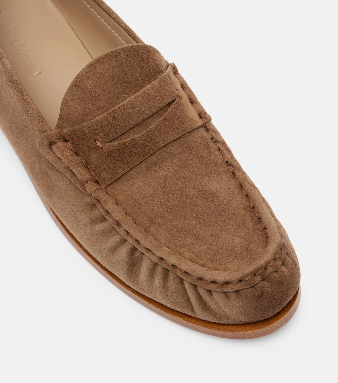 Max Mara - Suede penny lofaers