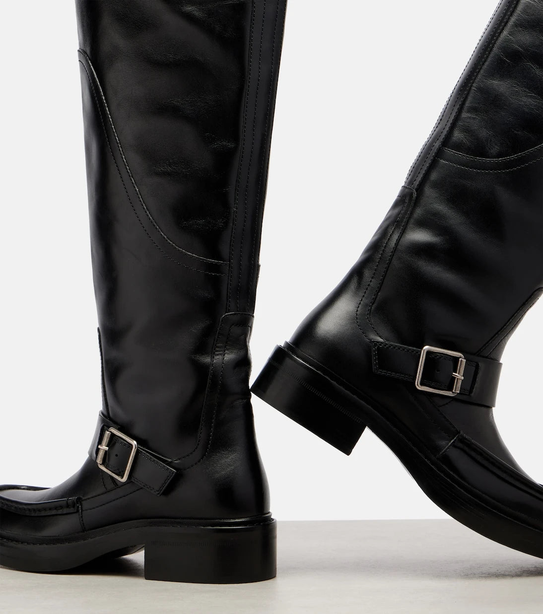 Saint Laurent - Joe leather over-the-knee boots