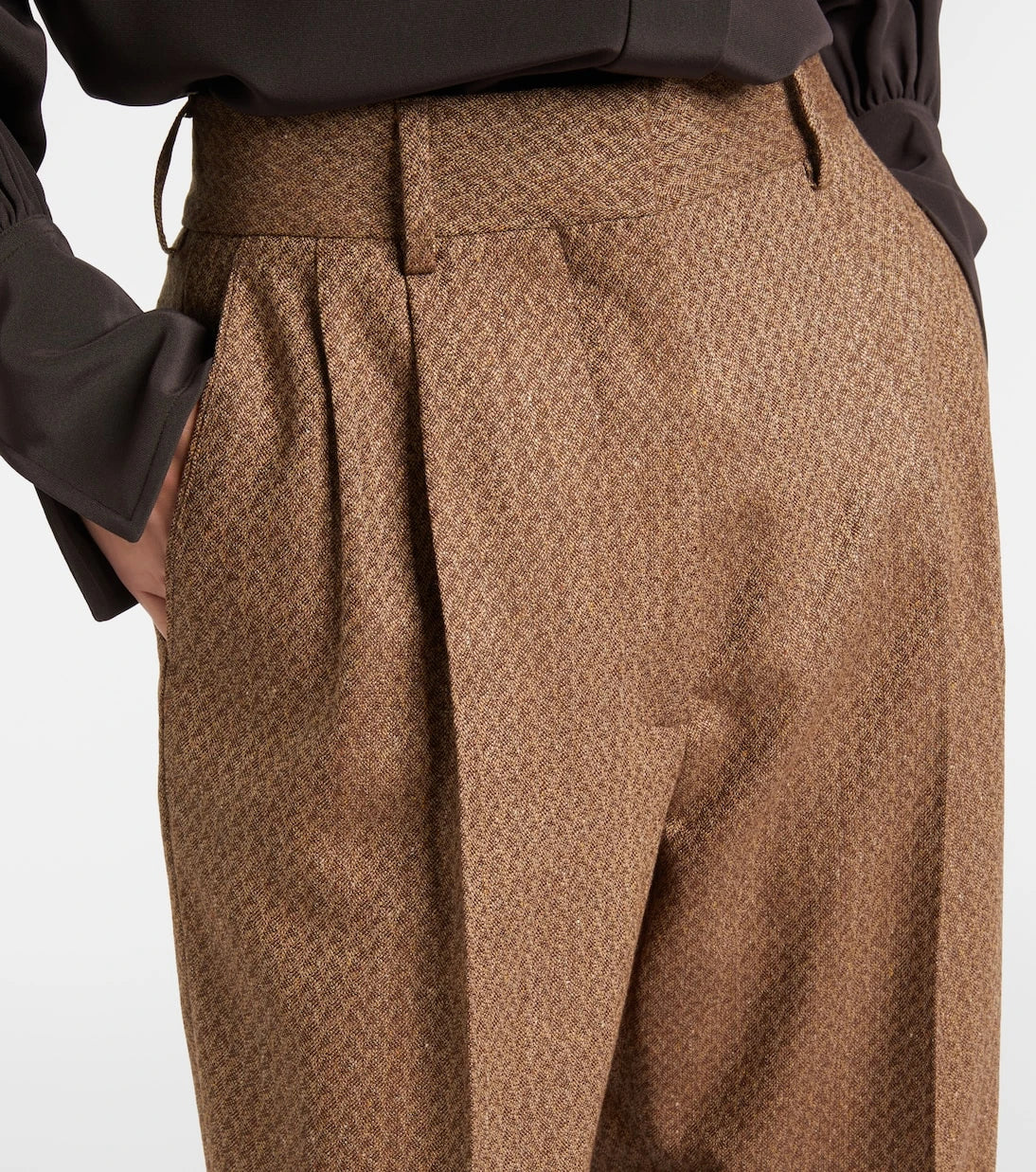 Blazé Milano - Amel silk and wool wide-leg pants