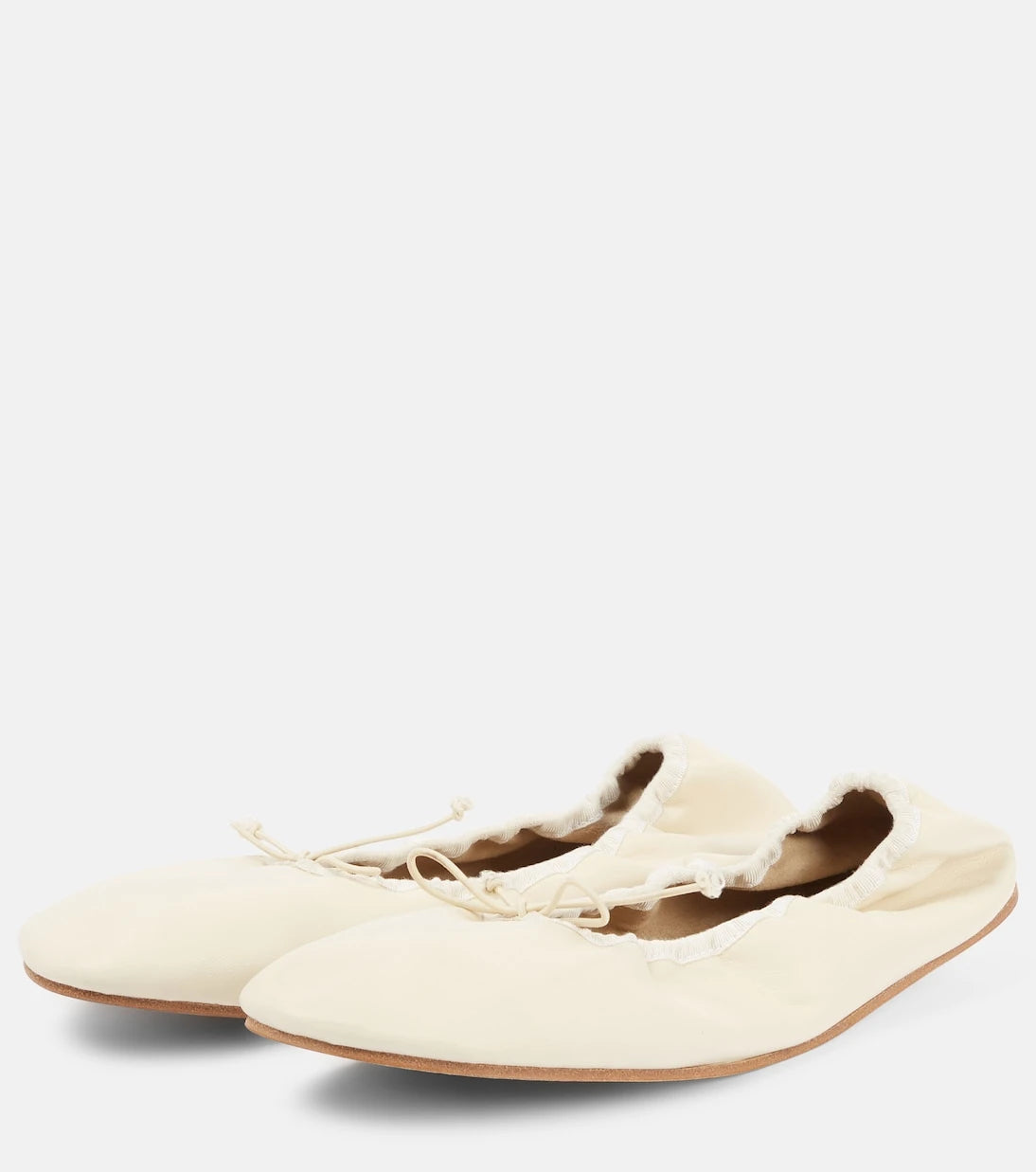 The Row - Leather ballet flats