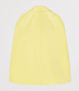 Yellow Silk Belted Cocoon Short Coat
