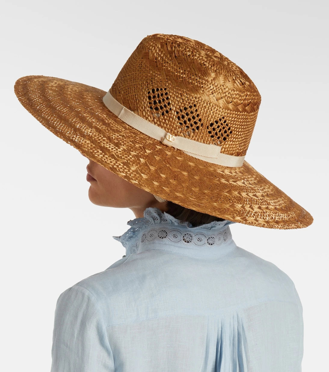 Valentino - Escape VLogo straw sun hat