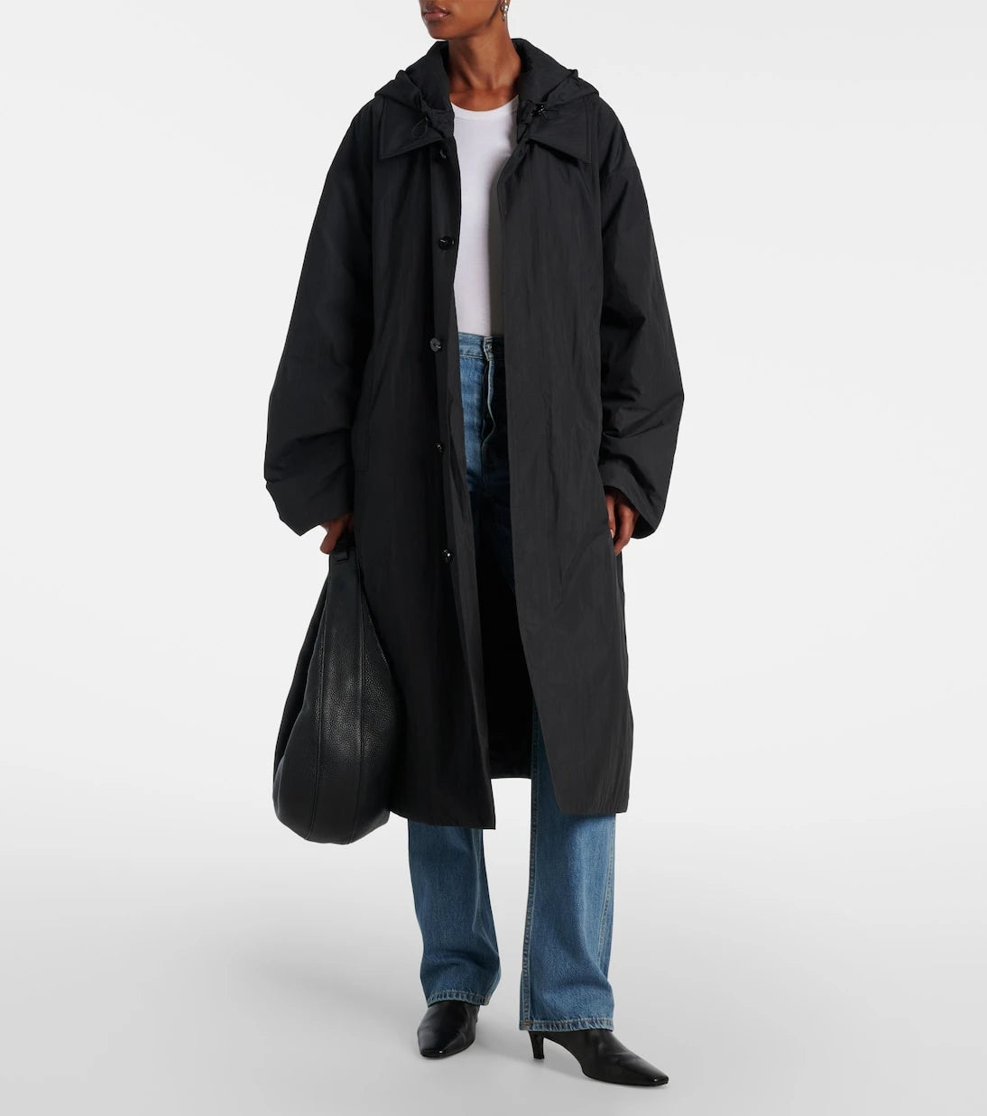 Aya Muse - Hooded cotton-blend coat