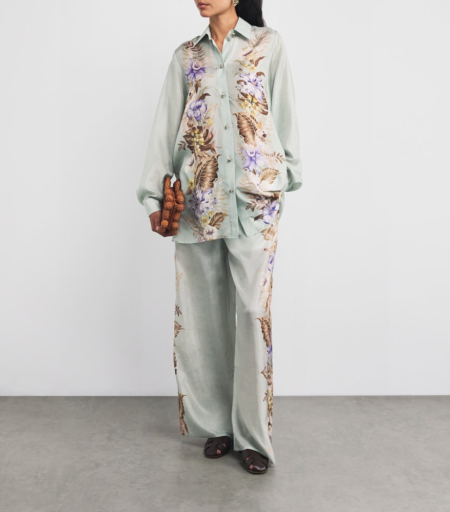 Zimmermann Silk Coco Relaxed Trousers
