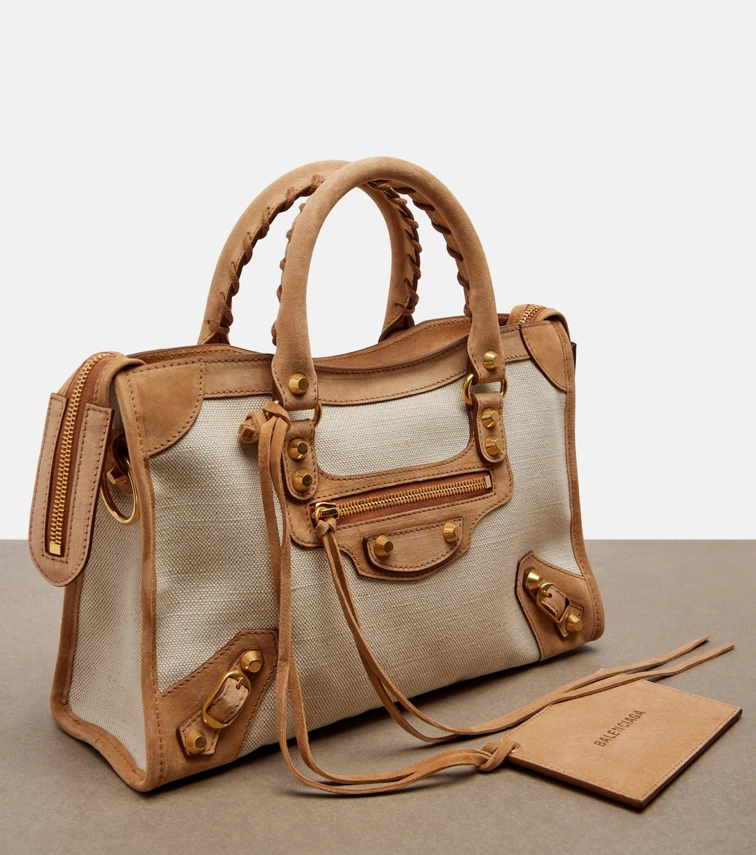 Balenciaga - Le City Small canvas top-handle bag