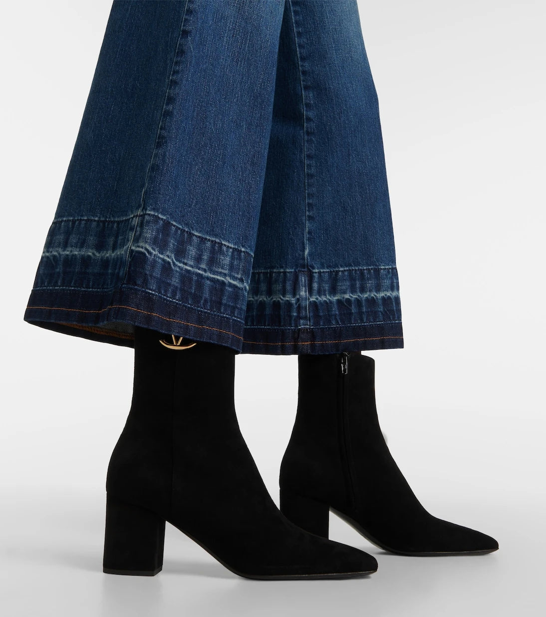 Valentino Garavani - VLogo The Bold Edition suede booties