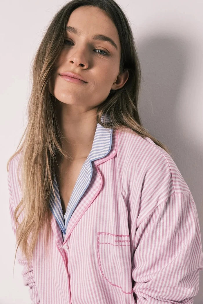 women'secret kadın pamuklu iki parçalı pijama