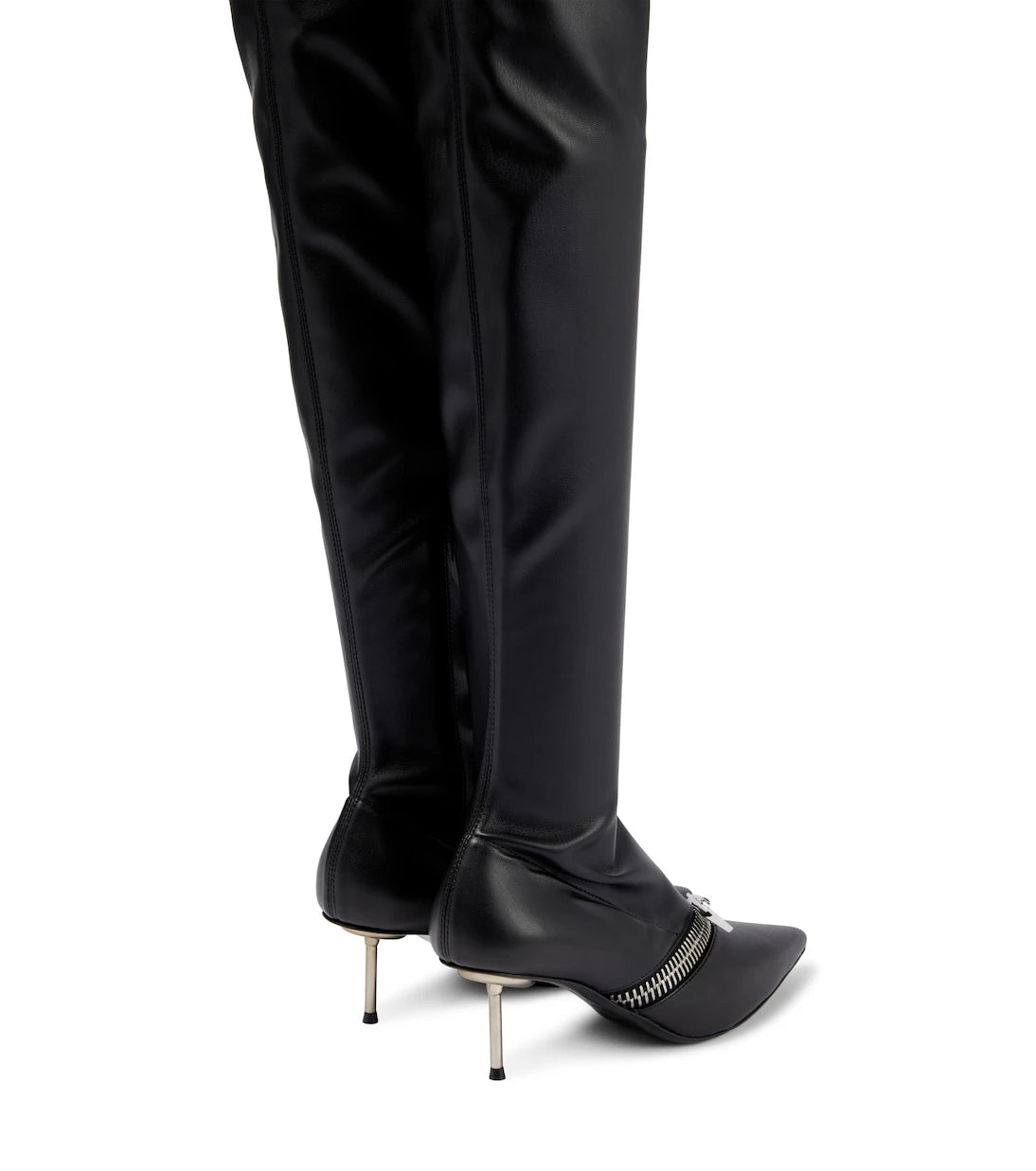 Coperni - Zip leather over-the-knee boots
