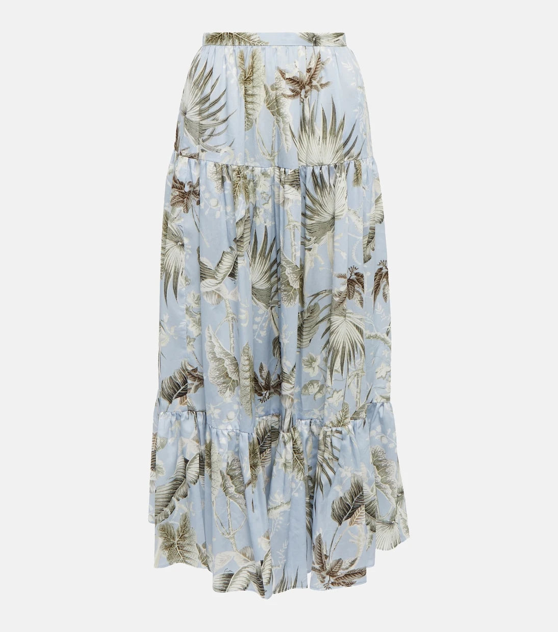 Erdem - Olympia printed cotton midi skirt