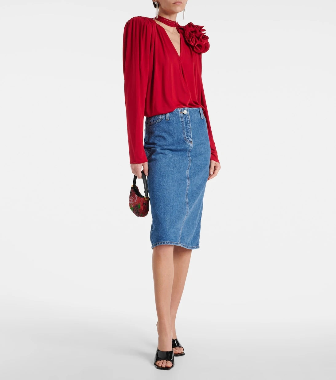 Magda Butrym - Denim midi skirt