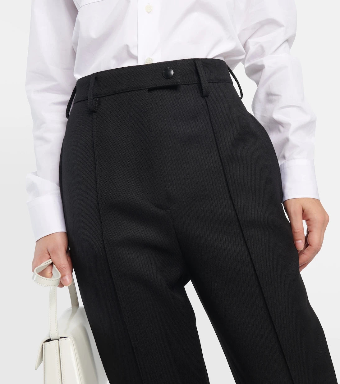 Prada - Yüksek belli, daralan paçalı pantolon