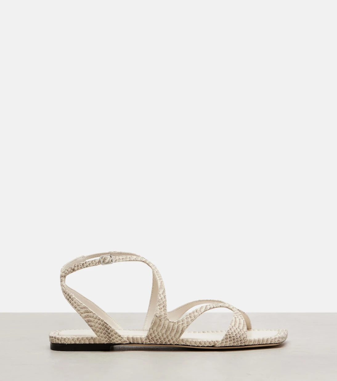 Jimmy Choo - Ayla snake-effect leather sandals
