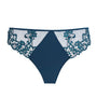 Simone Perele Blue Lace-Trim Saga Thong