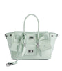 Balenciaga Green Mini Leather Bel Air Carry All Tote Bag