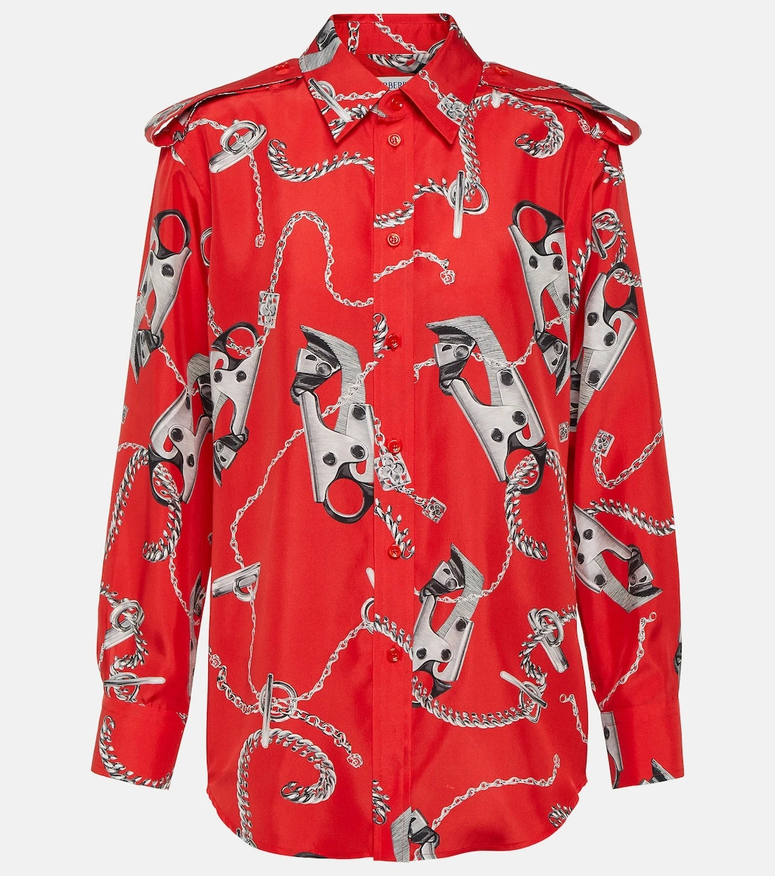 Burberry - Printed silk shirt