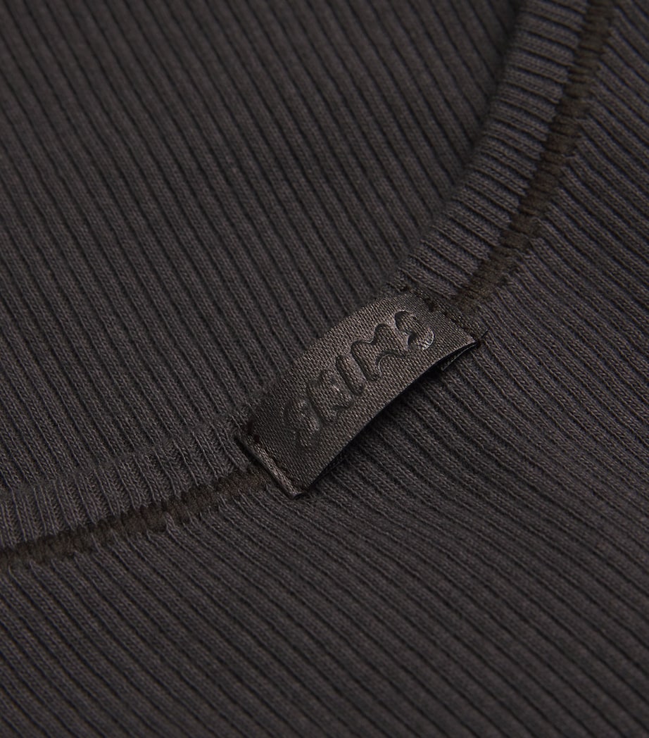 Stretch-Cotton Ribbed Tank Tops (Pack of 3)