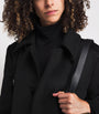 Black Camelwool Collared Coat