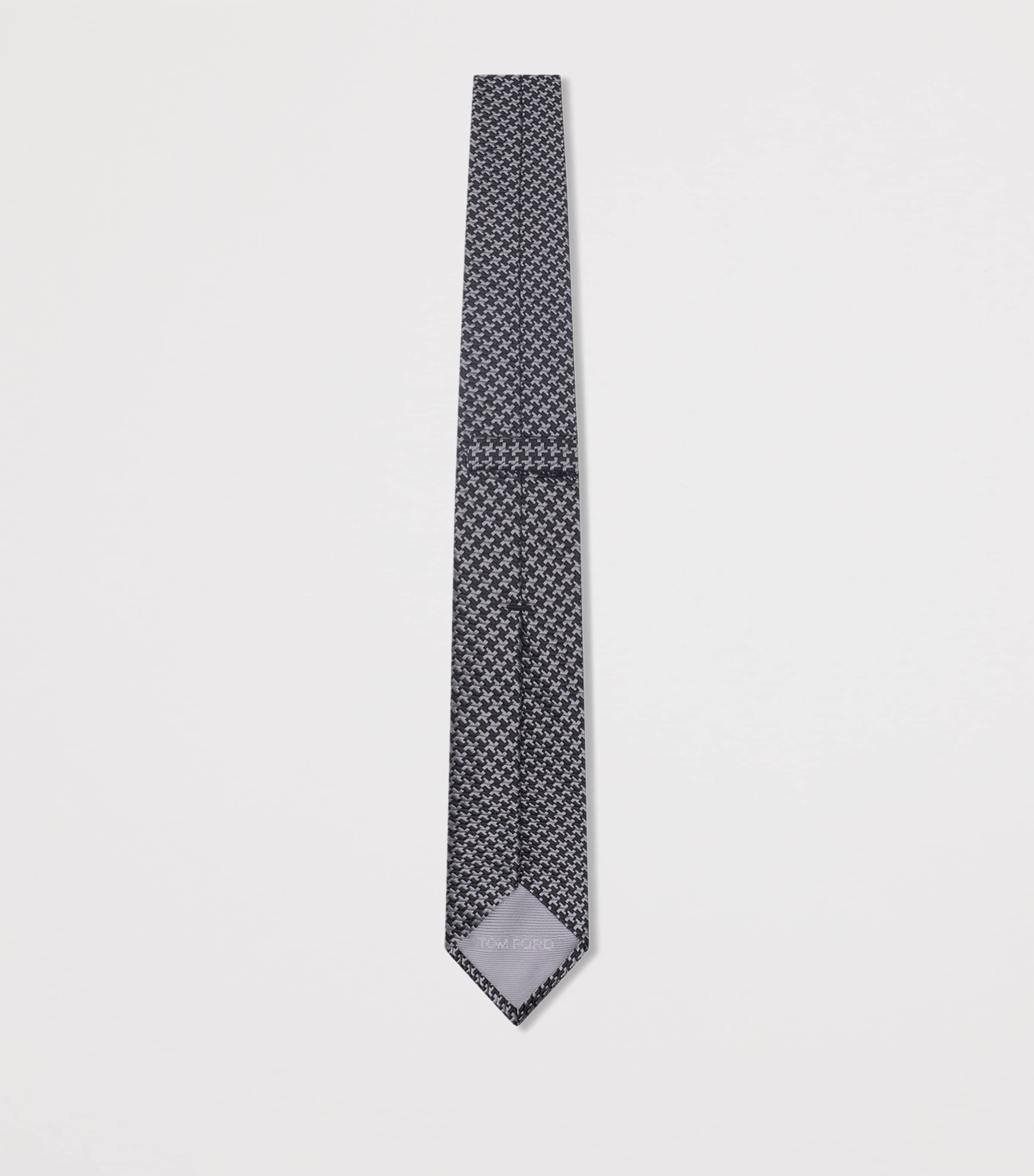 Silk Pied de Poule Tie