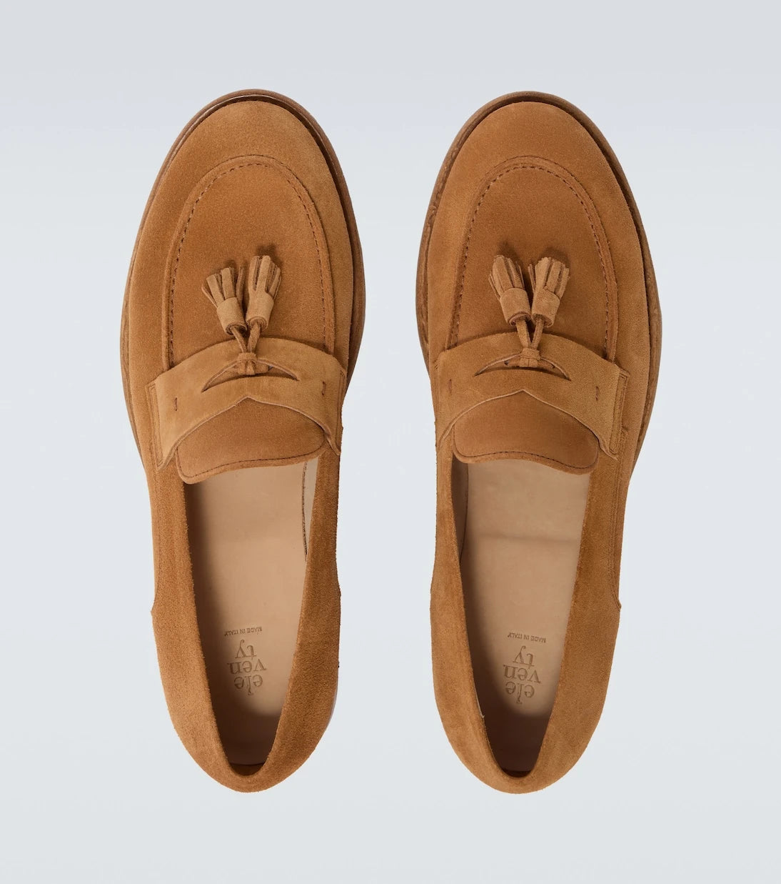 Eleventy - Tasseled suede penny loafers