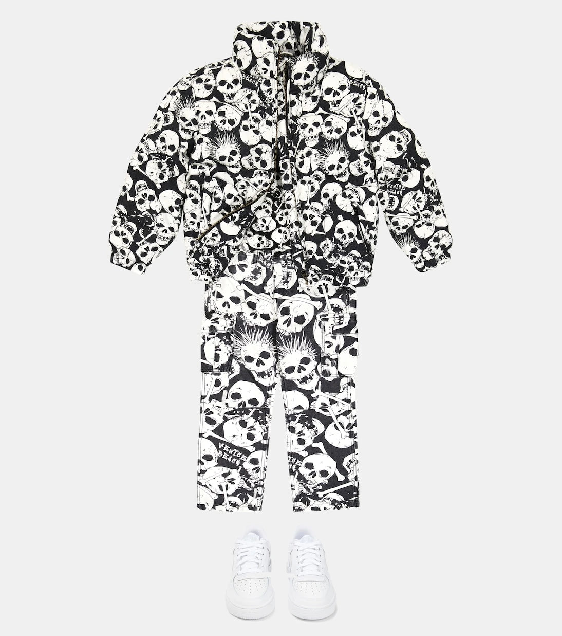 ERL Kids - Printed cotton cargo pants