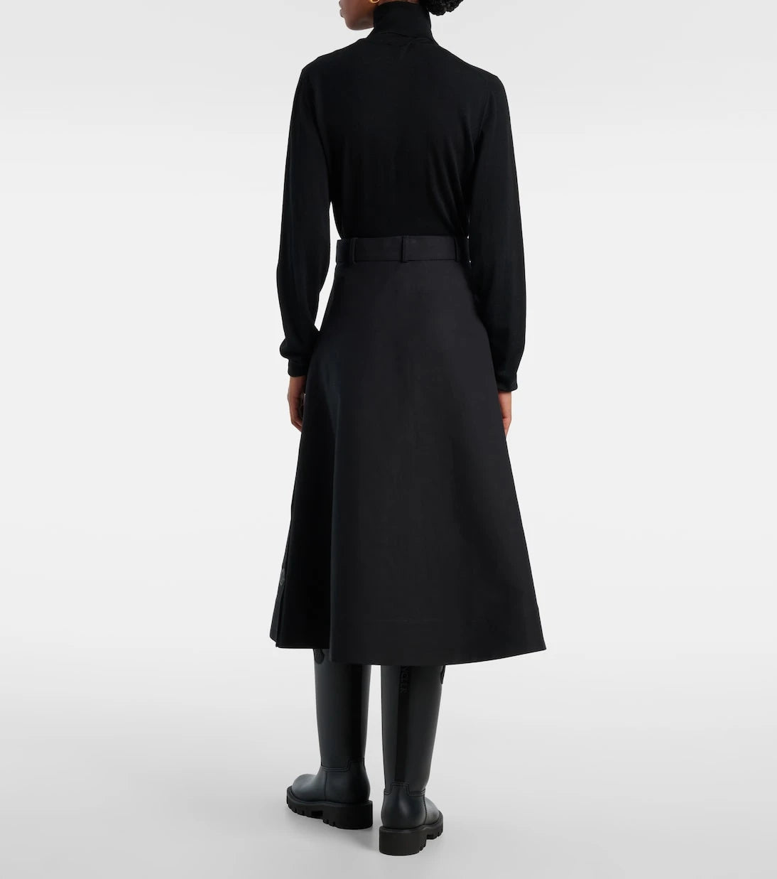 Moncler - Cotton midi skirt